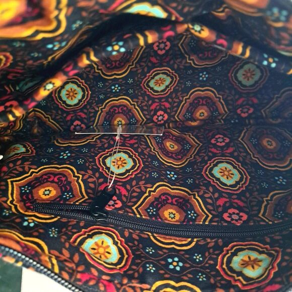 Mona B Handbags Quilted Colorful Hobo Shoulder Bag Footed Cotton Peasant NWT - Picture 6 of 11